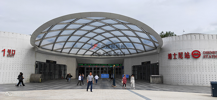 上海迪士尼乐园地铁站ETFE膜结构